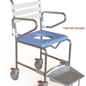 Kcare Transit Mobile Shower Commode with Slideout Footplate
