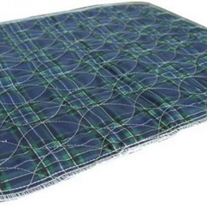 Tartan Chair Pad with waterproof backing