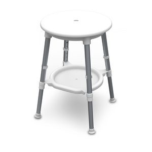 SPACE SAVER - ROUND SHOWER STOOL
