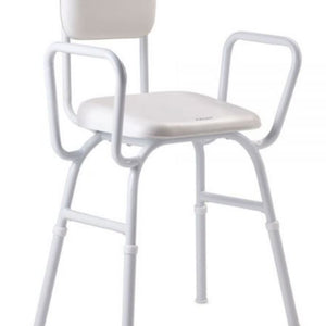 Unicare Shower Stool with Padded Seat and Padded Backrest