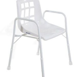 Shower Chair with ARMS Treated Steel 470mm swl 200kg Aspire - Daily Living Products