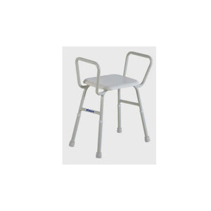 Shower Stool with Arms Steel 495mm swl 175kg Aspire - Daily Living Products