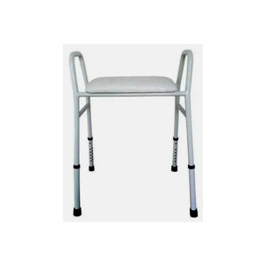 Shower Stool Aluminium HEAVY DUTY Padded X-WIDE 445mm swl 150kg Homecraft - Daily Living Products