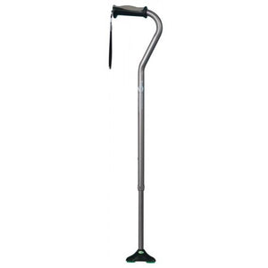 Hugo Walking Stick with Offset Handle and Quadpod Tip