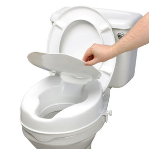 Peak Toilet Seat Raiser With Lid and Clips