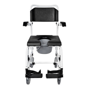 Aspire Attendant Propelled Aluminium Commode