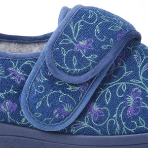 Cosyfeet Holly Midnight Floral Slippers
