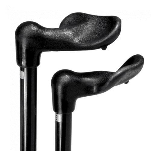 ERGONOMIC Extra Wide molded handle straight adjustable walking