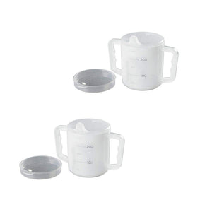 Homecraft Two Handled Cup Mug with Spout and Splash Lids - Daily Living Products