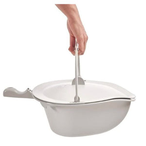 Commode Pan with Lid & Handle